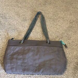 Thirtyone large gray expandable utility tote bag